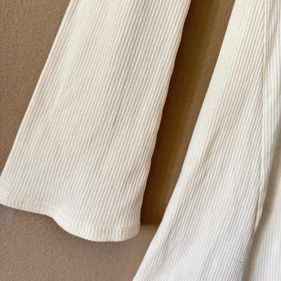 NWT American Eagle Outfitters Collared Winter White Knit Mini Dress Size L - Picture 6 of 8